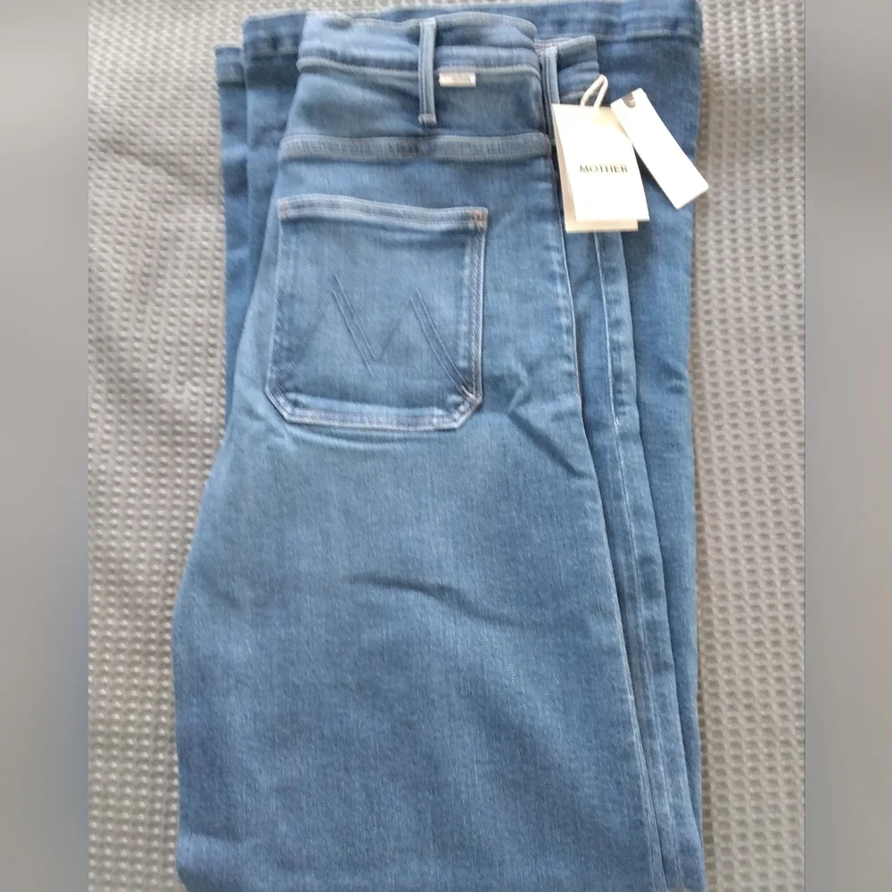 Anthropologie Blue Flare Jeans The Hustler Roller - Picture 12 of 12